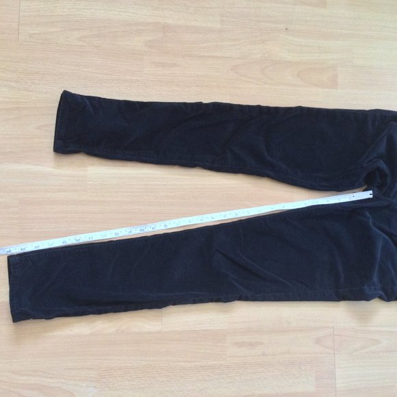 AG Adriano Goldschmied Super Skinny Legging pants  Black 27 R Velvet Corduroy - Picture 11 of 14